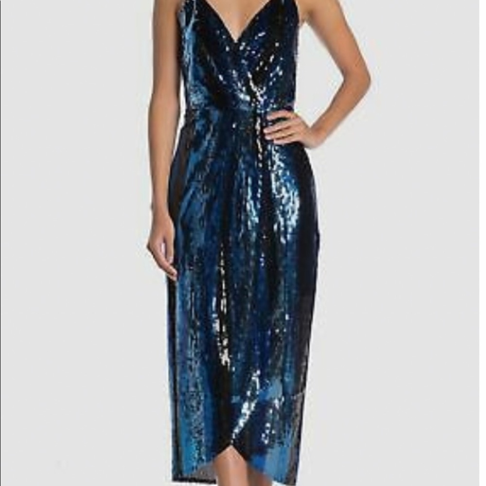 Sequined strapped dress